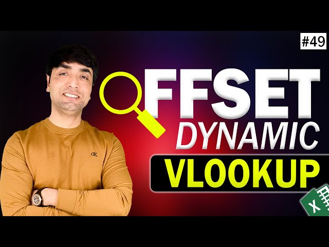 Dynamic Vlookup in Excel | Make a Dynamically updated Vlookup Table in Excel using OFFSET Function
