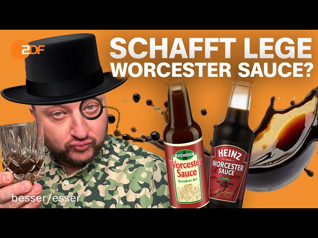 Zuckriger Zungenbrecher: Sebastian kämpft mit englischer Worcester Sauce
