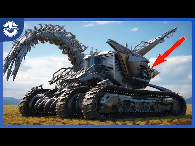20 Futuristic Agricultural Harvesters AND Machines That Are On Another Level