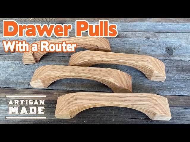 How to Make Drawer Pulls with a Router and Template / DIY woodworking