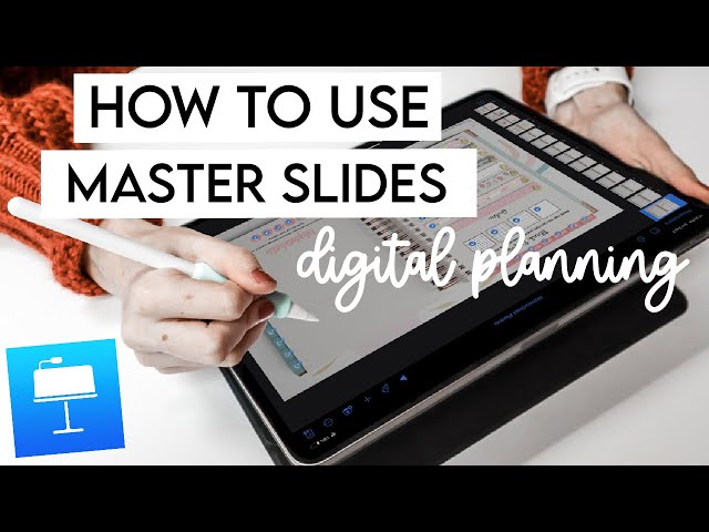 How to Use Master Slides || Keynote Digital Planner Tutorial