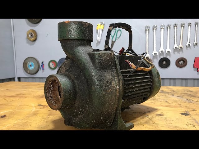 Restoration Old Electric Water Pump // How To Restore 750W Water Pump Motor -  Restoration Complete