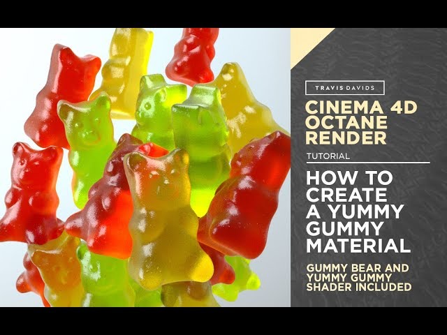 Cinema 4D And Octane Render - How To Create A Yummy Gummy Material
