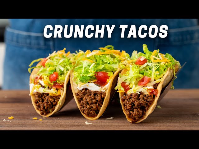 INSANELY CRUNCHY Ground Beef Tacos