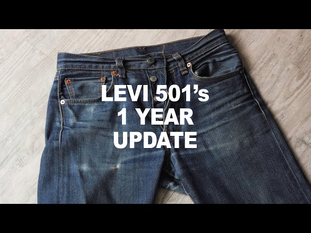 Levi 501 STF (Shrink to Fit) - 1 Year of Progress (Raw Denim)