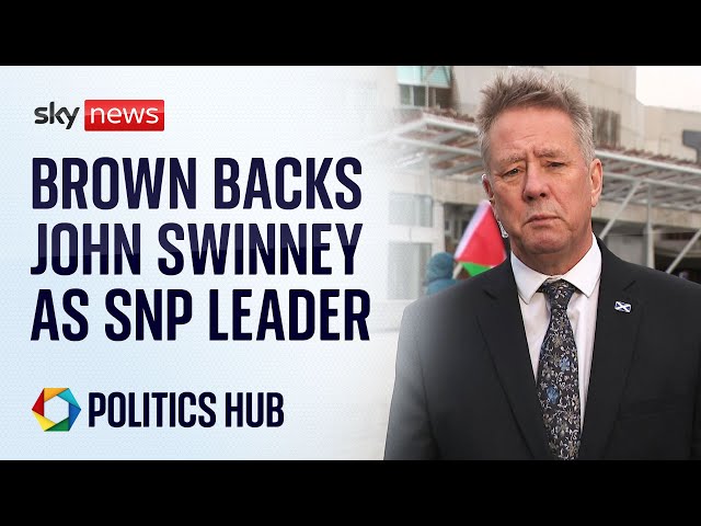 Keith Brown backs John Swinney as the next first minister of Scotland