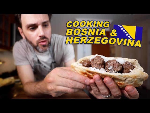 COOKING BOSNIA & HERZEGOVINA: Ćevapi & Somun 🇧🇦