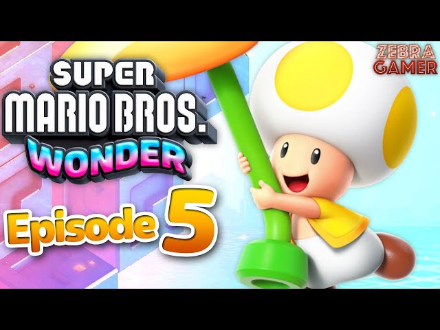 Super Mario Bros. Wonder Gameplay Walkthrough Part 5 - Yellow Toad! World 3 Shining Falls!