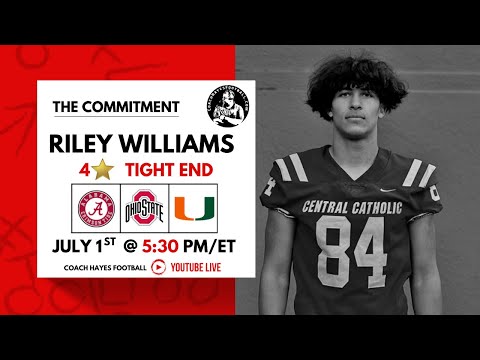 4⭐ TE : Riley Williams | The Commitment