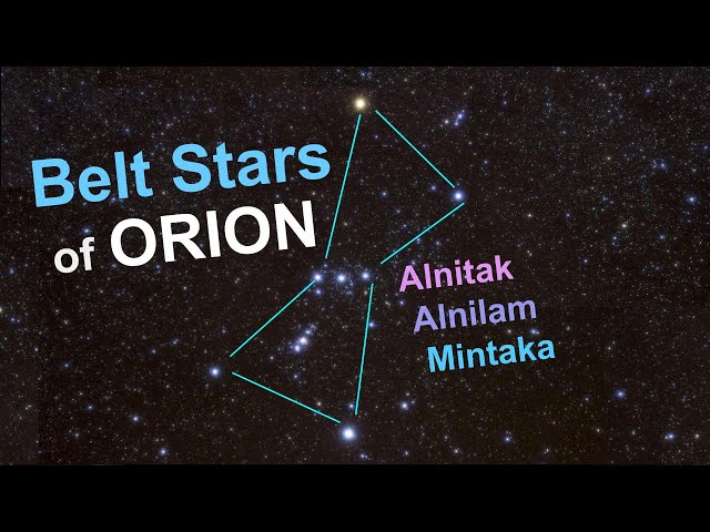 Belt Stars of Orion - Alnitak, Alnilam and Mintaka