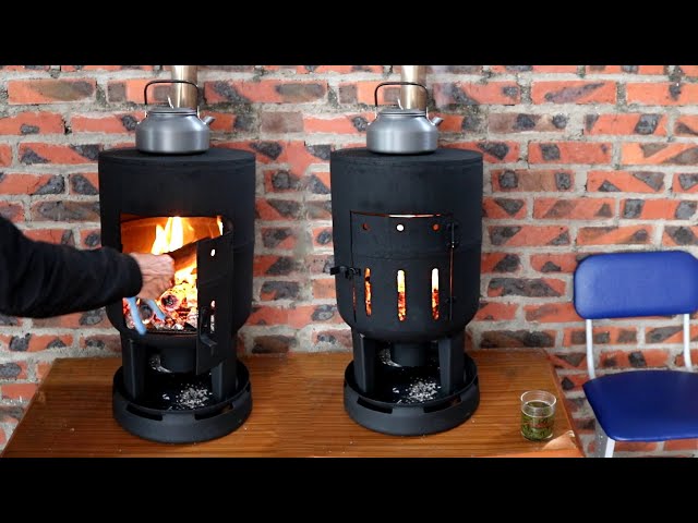 How to make a fireplace with an old gas cylinder that is super economical