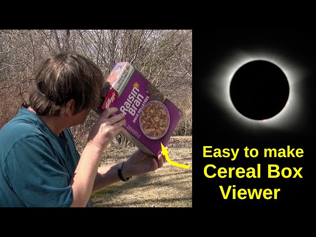 How to make a Cereal Box Eclipse Viewer