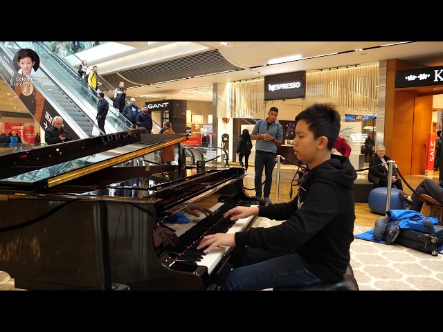 I Played Michael Jackson Billie Jean Piano in Public Westfield Shopping Centre Cole Lam 12 Years Old