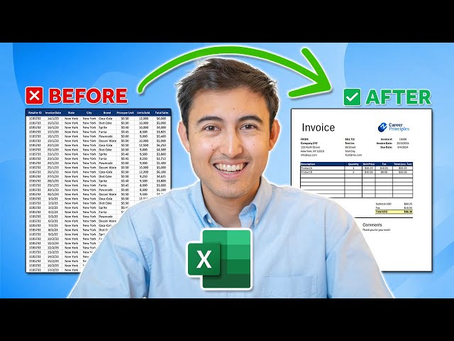 Automate Invoices in Excel (1-Click Export as PDF)