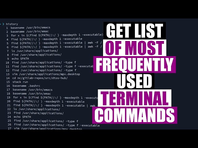 Find Your Most Used Terminal Commands (Bash, Fish, Zsh)
