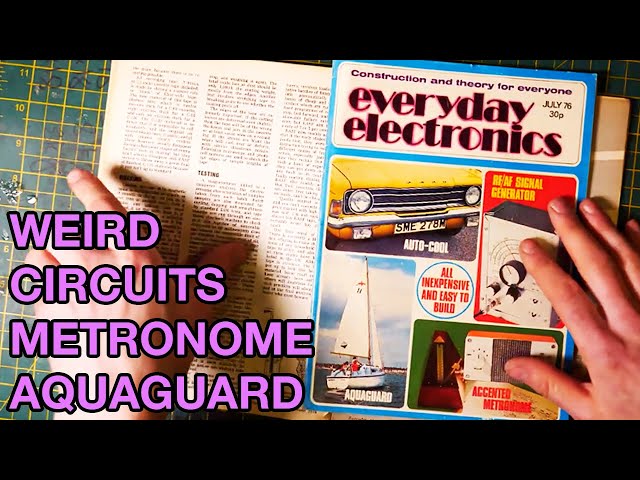 Super Weird Analog Electronic Metronome? EveryDay Electronics July 1976