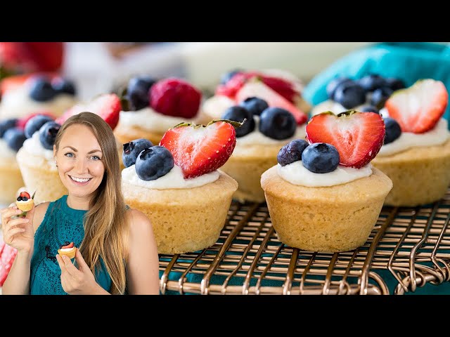 Sugar Cookie Cups Filled with Creamy Cheesecake and Fruit