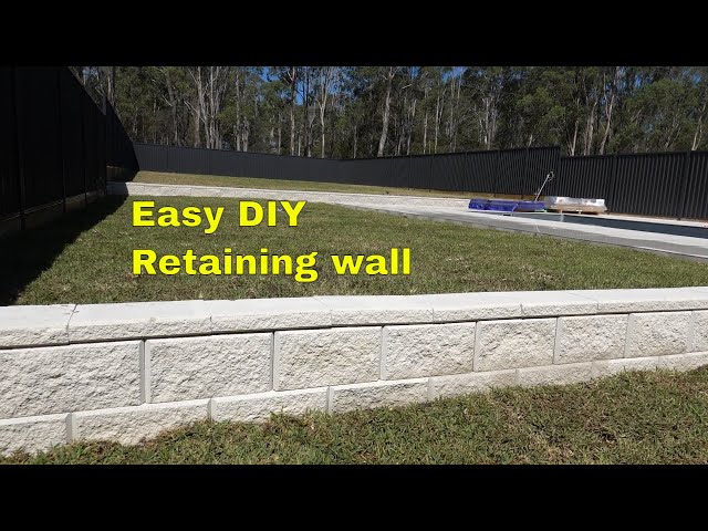 How to build a retaining wall - Easy DIY