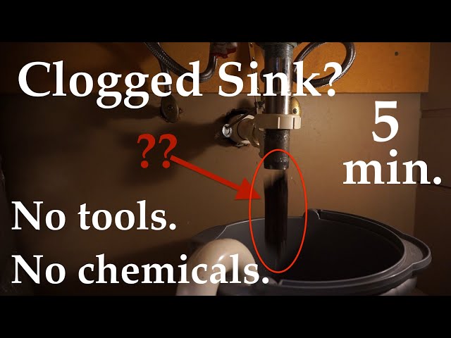 Easy Clogged Drain Fix | No Tools, No Chemicals