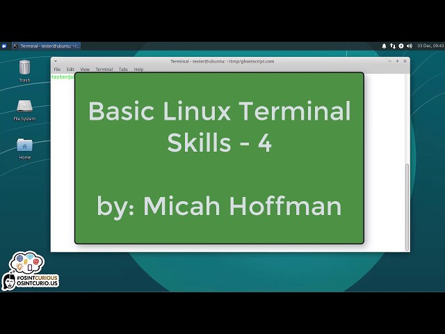 10 Minute Tip: Basic Linux Terminal Skills - 4