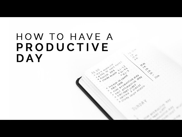 how to have a productive day ✨ set yourself up for success!