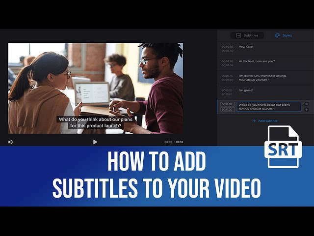 How to add Subtitles to a video | Add subtitles to YouTube videos