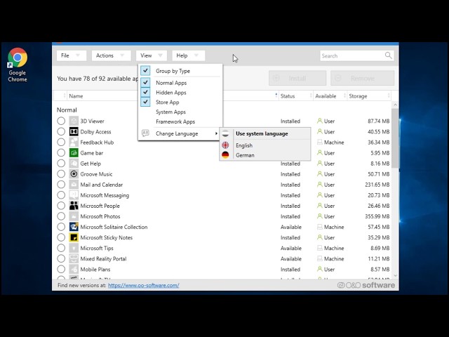 Remove Windows 10 Included Apps with O&O AppBuster