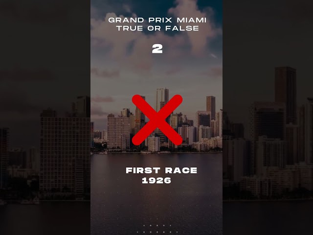 F1 23 🌴 GP MIAMI 🌴2023? In what year was the first race in Miami?