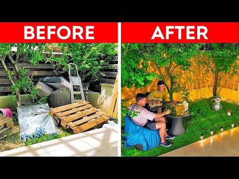 Tiny Backyard Makeover || Budget Friendly DIY Backyard Decor ideas