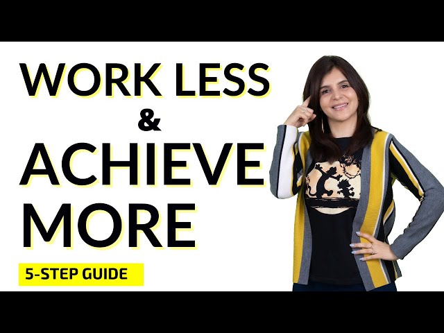 Stop Trying So Hard: Work Less And Achieve More In Studies, Business | ChetChat Motivational Video