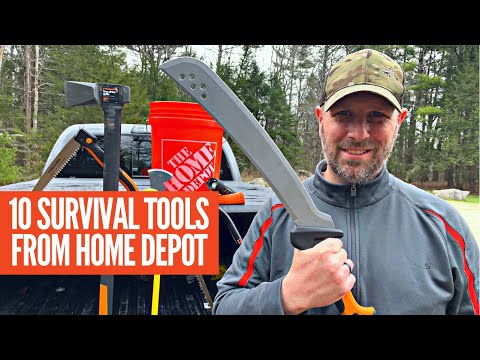 10 Survival Tools from Home Depot: Machete, MASSIVE AXE, A Few Saws, Great Flashlight, and…