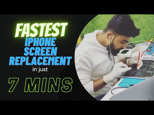 India's Fastest iPhone Screen replacement in just 7 mins 🤩.