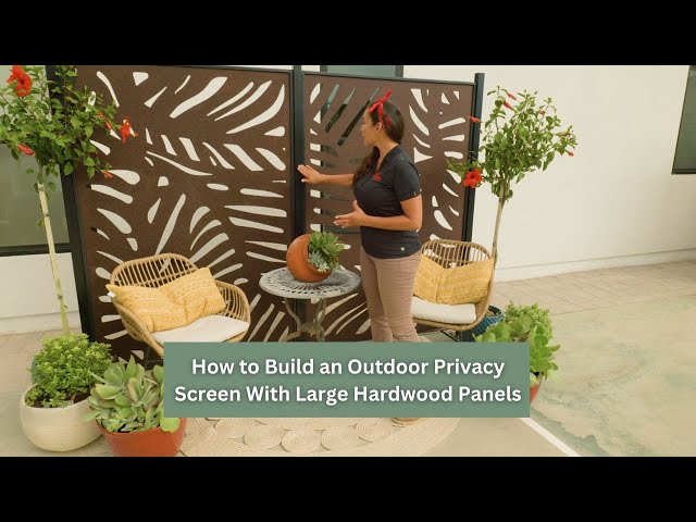 How to Build an Outdoor Privacy Screen With Large Hardwood Panels Part 1