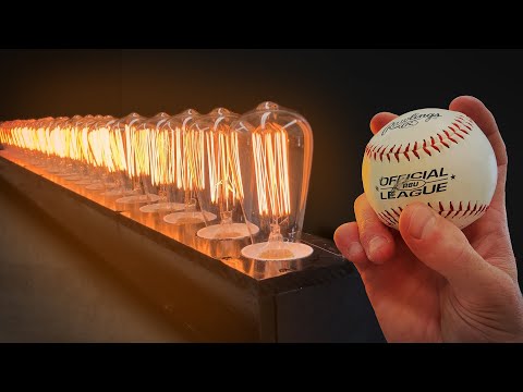How Many Light Bulbs Stops a Baseball Throw?
