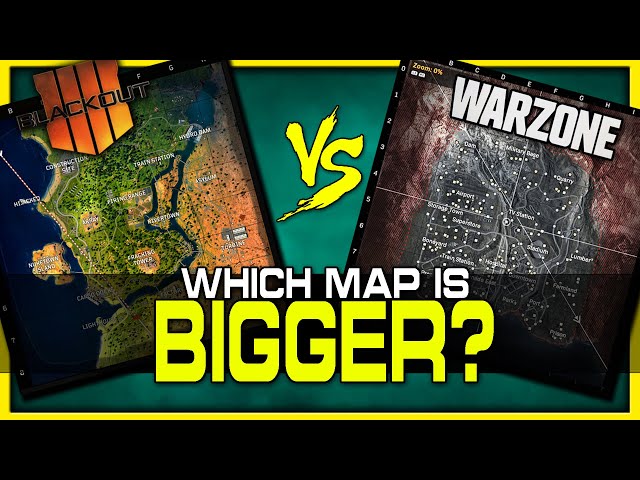 How Big is the Warzone Map? (Larger than Blackout?)