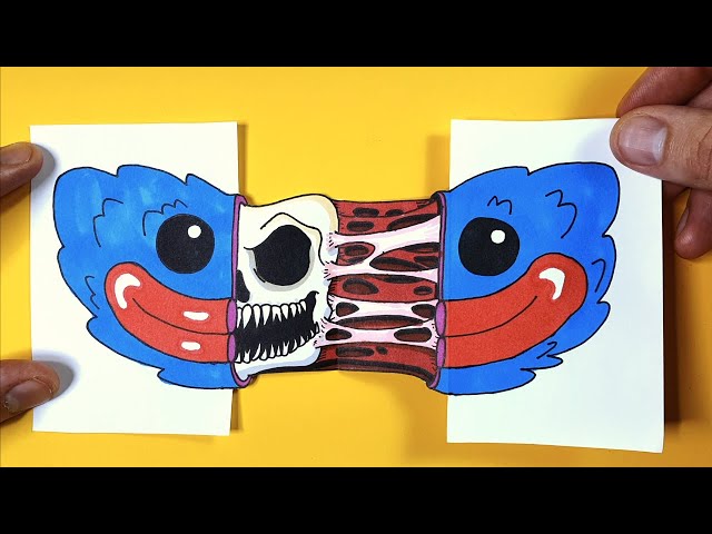 COOL HUGGY WUGGY CRAFT & AMAZING DOs & DONT's DRAWINGS IN ONE MINUTE CHALLENGE COMPILATION #HUGGY