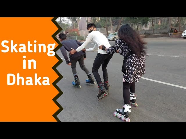 Skating in Dhaka || ঢাকায় স্কেটিং || মেয়ে স্কেটার😱 #bangladeshiskaternur