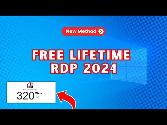 🗝️Unlock the Secret: How To Get FREE Windows RDP In 2024 for lifetime