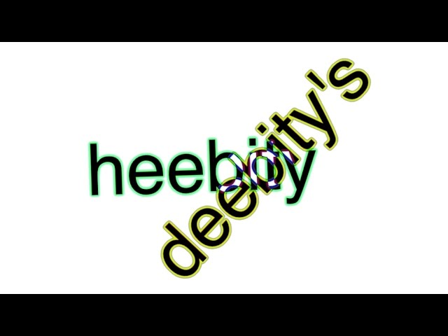 i have the heebity deebity's
