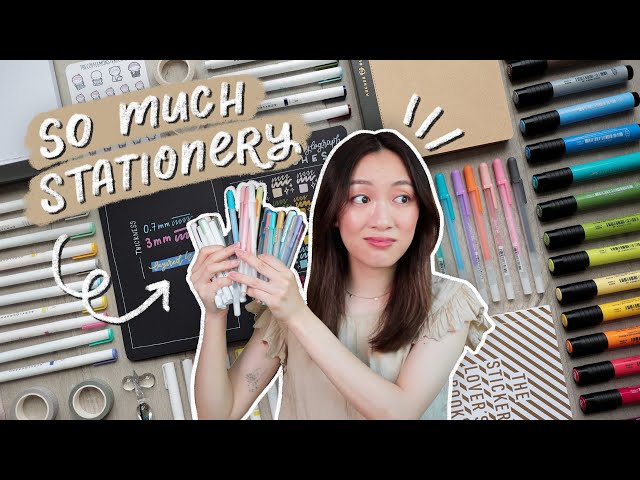 a big stationery haul (testing out new pens & markers)