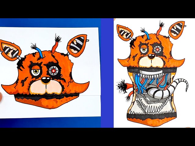 HOW TO MAKE AMAZING FOXY PAPER CRAFT FOR FANS #FNAF