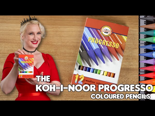 Reviewing The Koh-I-Noor Progresso Woodless Coloured  Pencils -  Better than Regular?