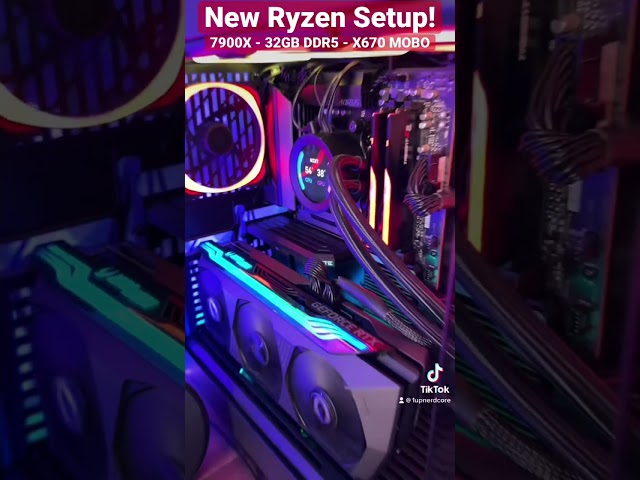 New Ryzen Setup! Upgrading my 3900X to a 7900X! #ryzen #pc  #pcbuild