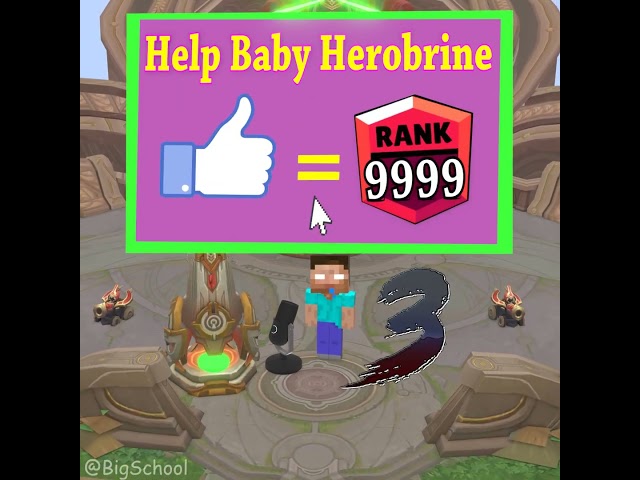 Baby Herobrine Levels Up Rank 9999 To Punish Skibidi Toilet 👍️