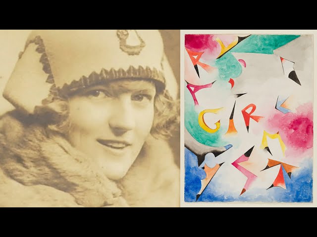 Rarely Seen Watercolors by Zelda Fitzgerald, "Girl Mystary" & American Icon
