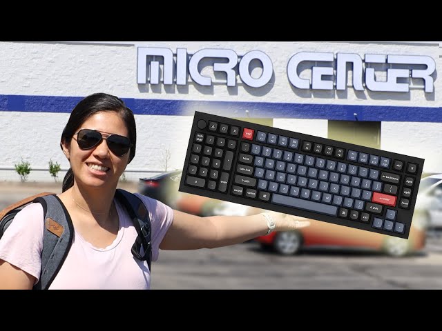 I Gave Away a Keyboard at the NEW Microcenter