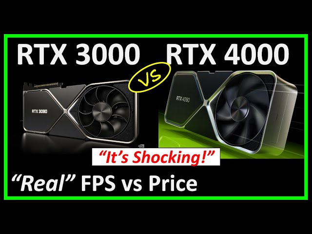 RTX 4000 vs RTX 3000 - Real FPS (Rasterization) Performance vs Price Comparison is Shocking!