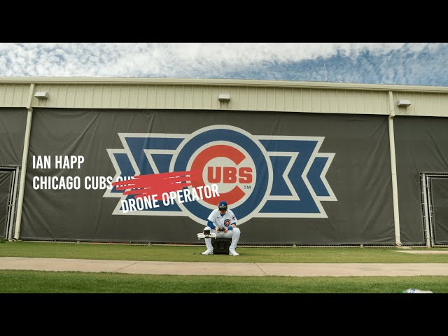 Ian Happ Trades Gold Glove for Controller | Drone Flight Through Sloan Park at Cubs Spring Training
