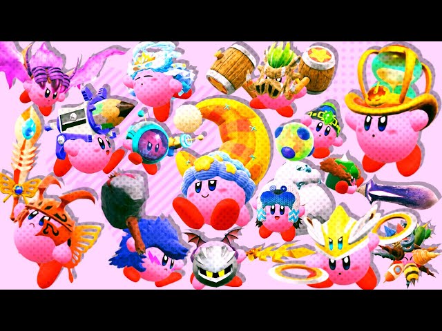 Kirby and the Forgotten Land - All Copy Abilities & Evolutions