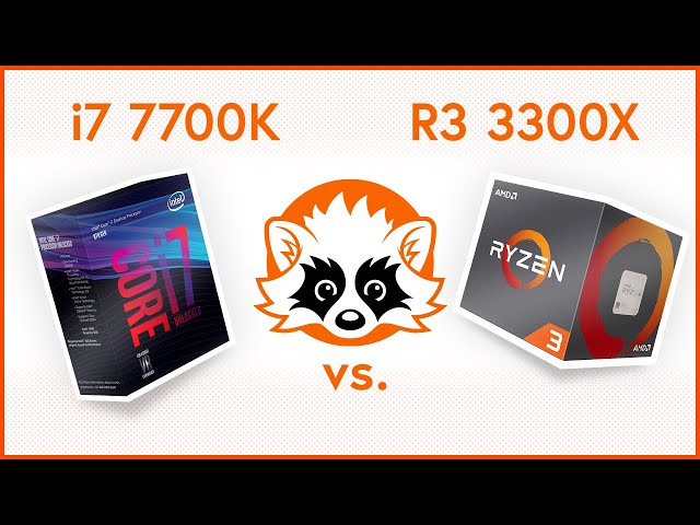 Intel i7 7700K vs. AMD Ryzen 3 3300X Gaming Benchmark Comparison 2020